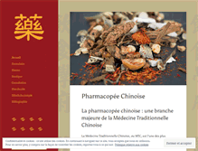 Tablet Screenshot of pharmacopeechinoise.com